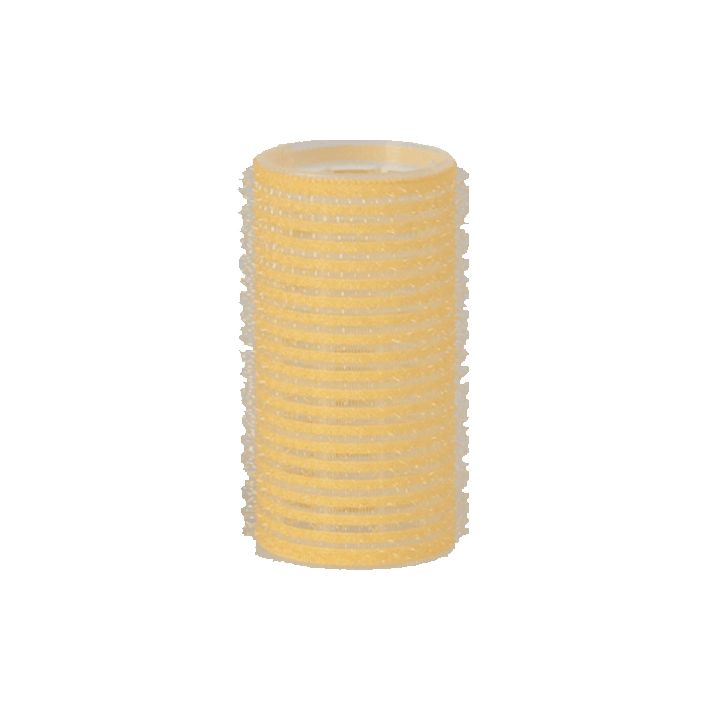 BUCLE RULO ADHERENTE 32 mm AMARILLO 6 uds