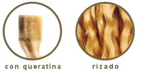 CABELLO NAT. KERATINA RIZADO COLOR 6 55/60cm 10uds hasta fin de existencias