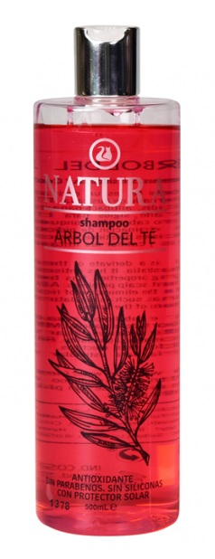 NATURA CHAMPU ARBOL DE TE 500ml sin parabenos ni siliconas, con proteccion solar LIHETO cx12