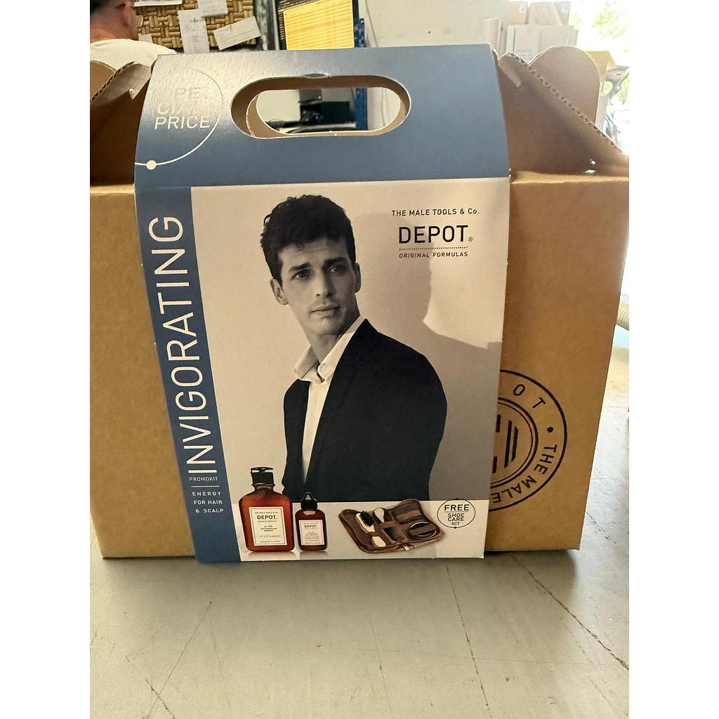 DEPOT INVIGORATING KIT SHOE CARE (ch. 250ml nº105 + tonico 100ml nº205) edicion especial
