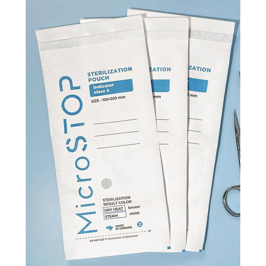 BOLSA ESTERILIZADOR HORNO Y AUTOCLAVE 10x20cm MICROSTOP